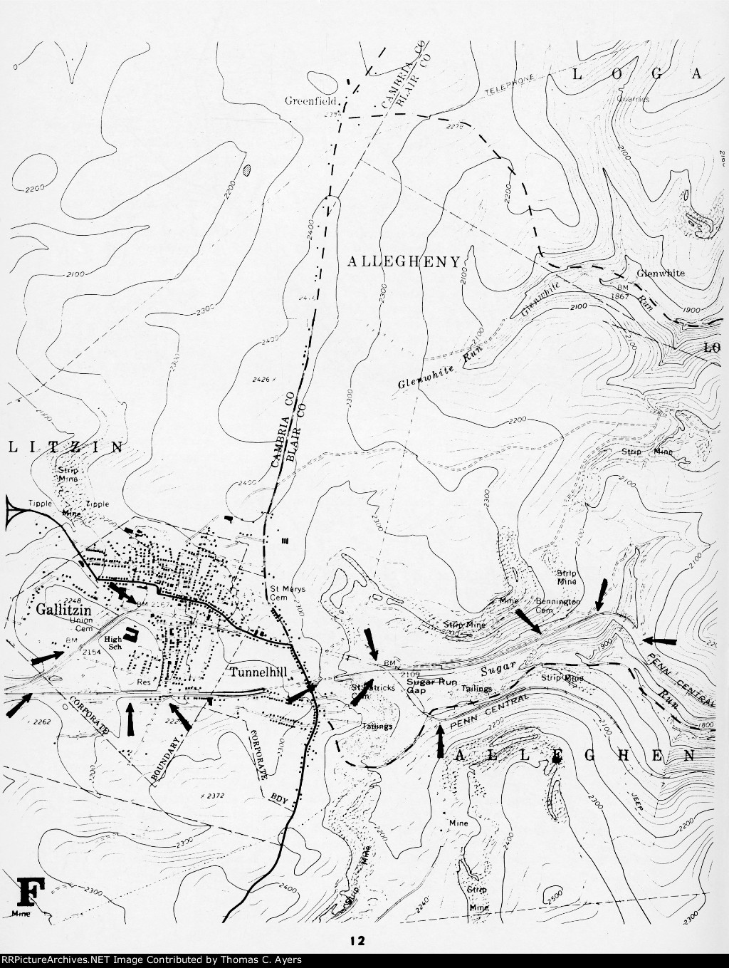 "Rail Guide To The Horseshoe Curve," Page 12, 1976